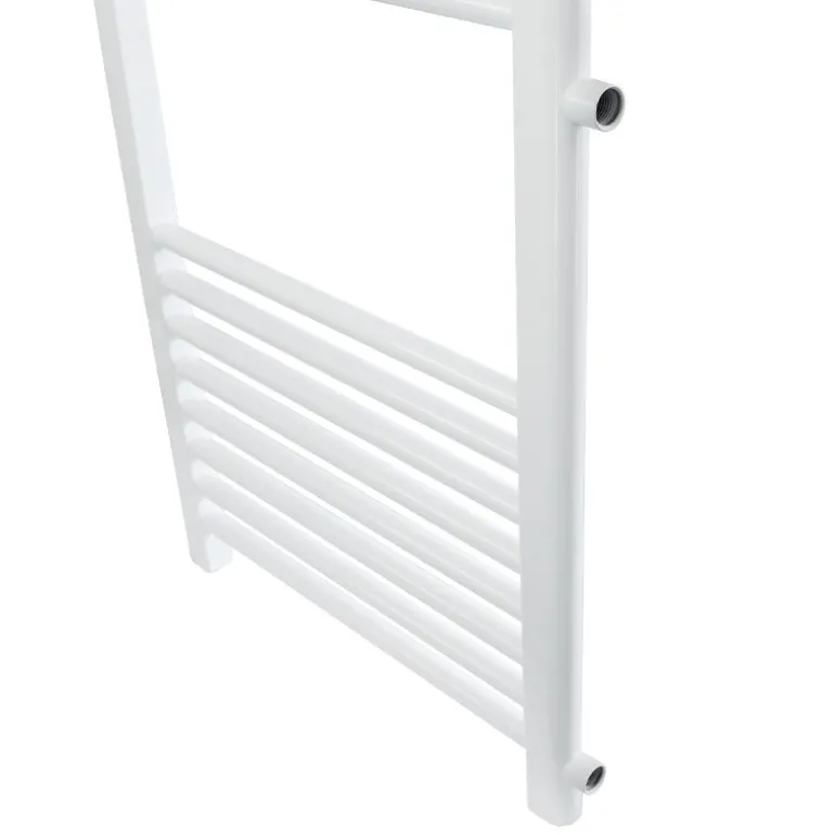 Badheizkörper 500x1600 mm Weiß gerade mit Seitenanschluss LuxeBath