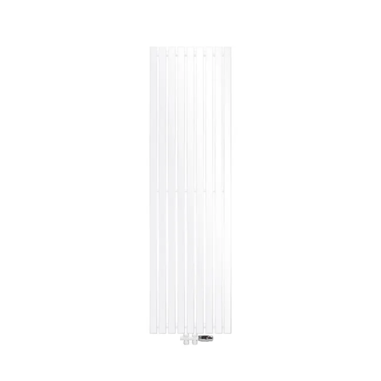 Badheizkörper 480x1600 mm Weiß mit Boden Anschlussgarnitur