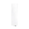 Badheizkörper 480x1600 mm Weiß mit Wand Anschlussgarnitur