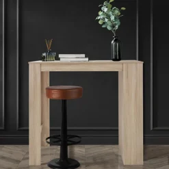 Bartisch mit 3-stufigem Regal 117x106x57 cm Sonoma-Eiche aus Holz ML-Design