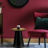 Beistelltisch Ø 50 cm Gold-Schwarz matt aus Metall WOMO-Design