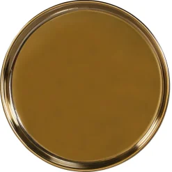 Beistelltisch Ø 50 cm Gold-Schwarz matt aus Metall WOMO-Design
