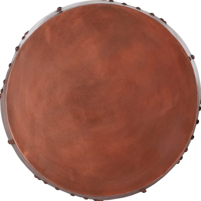 Beistelltisch Ø 38x45 cm Kupfer aus Metall WOMO-Design