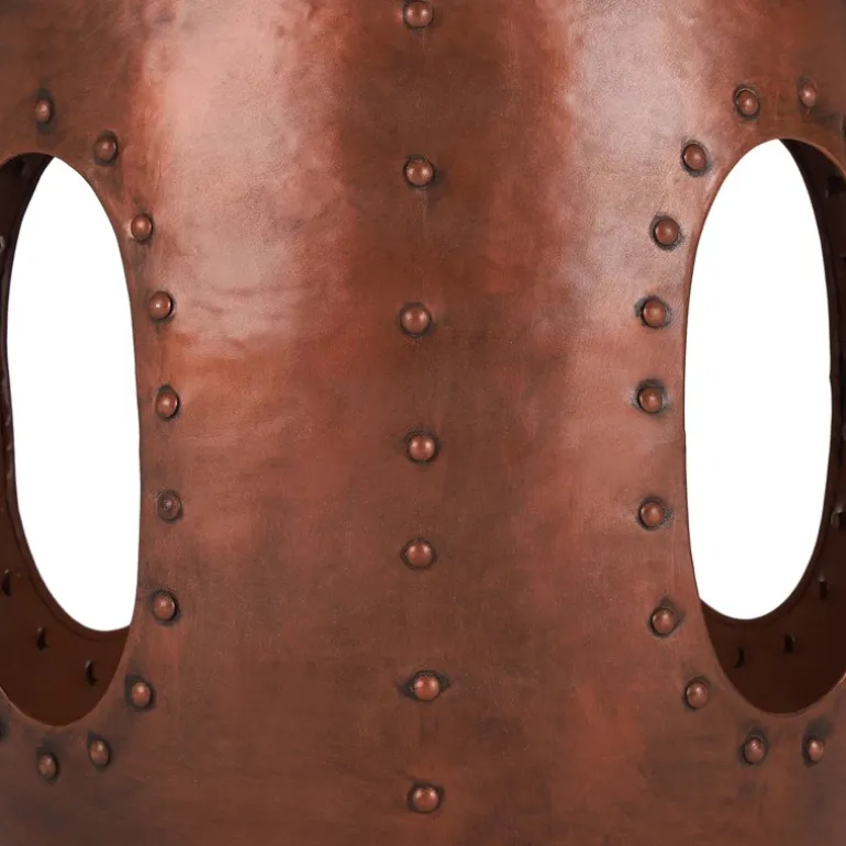 Beistelltisch Ø 38x45 cm Kupfer aus Metall WOMO-Design