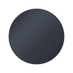 Beistelltisch Ø 43x45 cm Schwarz aus Metall und Glas WOMO-Design