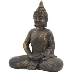 Buddha Figur 52x29x63 cm bronze aus Kunstharz