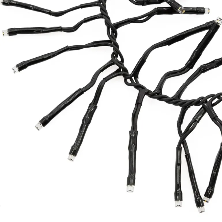Cluster Lichterkette LED 11m, 1512 LEDs Warmweiß, 8 Leuchtmodi IP44 Innen/Außen