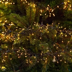 Cluster Lichterkette LED 11m, 1512 LEDs Warmweiß, 8 Leuchtmodi IP44 Innen/Außen