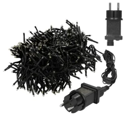 Cluster Lichterkette LED 5,5m, 768 LEDs Warmweiß, 8 Leuchtmodi IP44 Innen/Außen