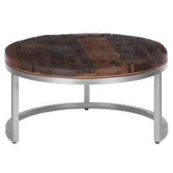 Couchtisch Ø 70x35 cm Natur aus Akazienholz WOMO-Design