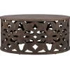 Couchtisch Ø 100x45 cm Natur aus Mangoholz  WOMO-Design