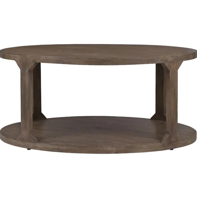 Couchtisch Ø 100x45 cm Natur aus Mangoholz WOMO-Design