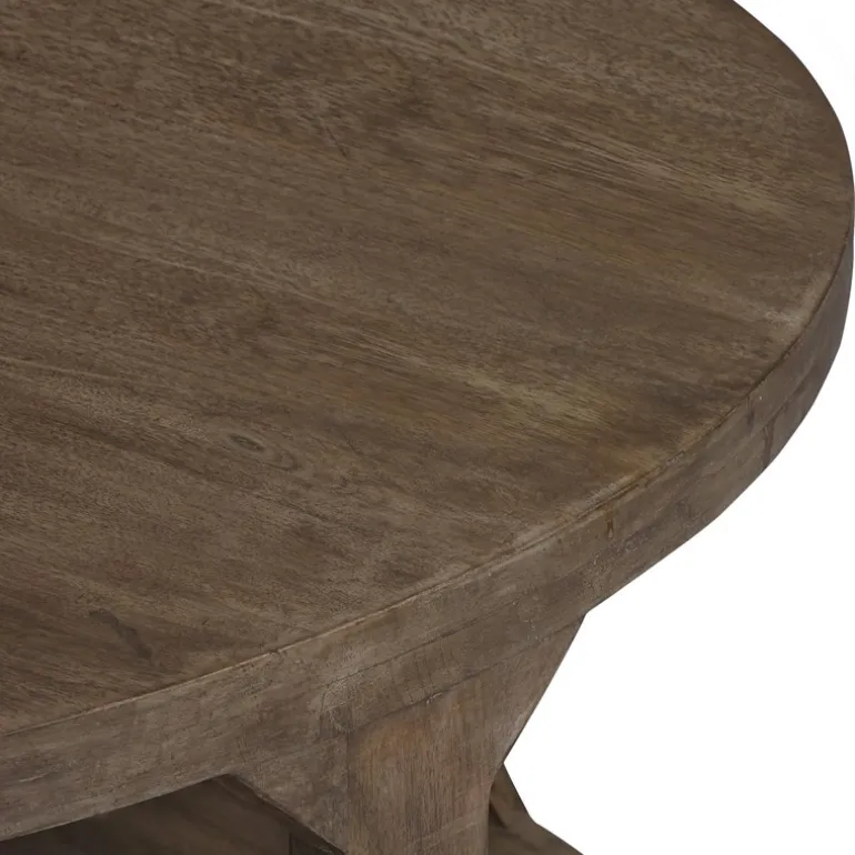 Couchtisch Ø 100x45 cm Natur aus Mangoholz WOMO-Design