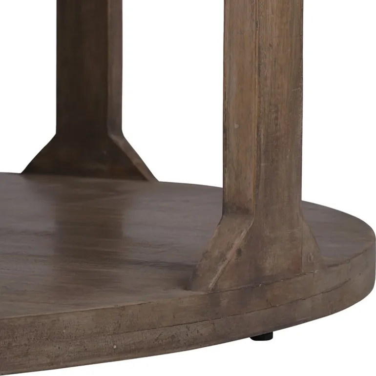 Couchtisch Ø 100x45 cm Natur aus Mangoholz WOMO-Design