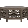 Couchtisch Ø 100x45 cm Natur aus Mangoholz  WOMO-Design