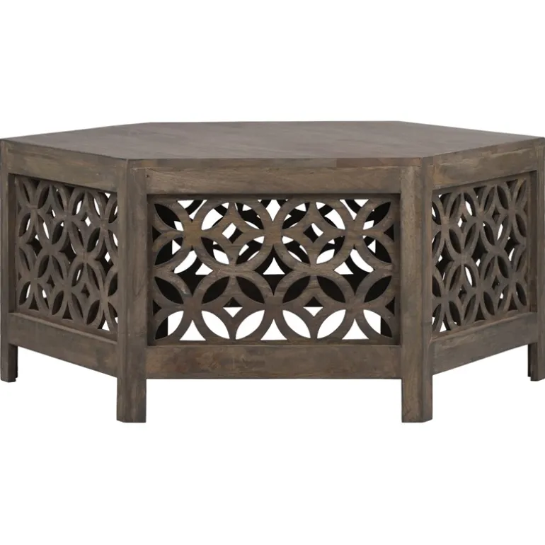 Couchtisch Ø 100x45 cm Natur aus Mangoholz WOMO-Design