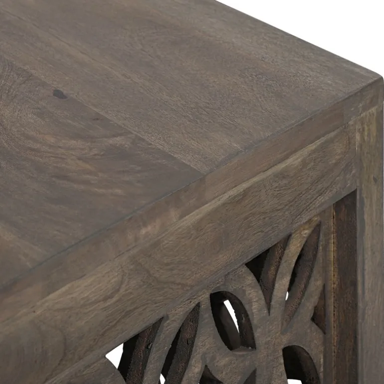 Couchtisch Ø 100x45 cm Natur aus Mangoholz WOMO-Design
