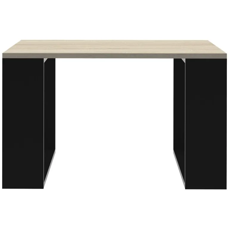 Couchtisch 65x65x40 cm Eiche-Optik/Schwarz ML-Design