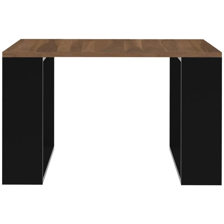 Couchtisch 65x65x40 cm Walnuss/Schwarz ML-Design