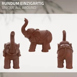Deko Figur Elefant 36x19x39 cm Braun von ML-Design