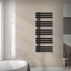 Design Badheizkörper Iron EM 500x1200 mm Schwarz matt Luxe Bath