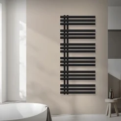 Design Badheizkörper Iron EM 600x1400 mm Schwarz matt Luxe Bath