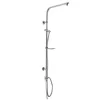 Duscharmatur 105 cm chrom für Regenduschen Oval