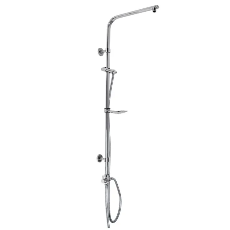 Duscharmatur 105 cm chrom für Regenduschen Oval