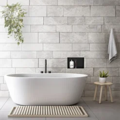 Duschnische 30x20 cm Schwarz aus Edelstahl Unterputz Rahmen Wandnische Duschablage LuxeBath