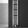 Elektrischer Badheizkörper mit Heizstab 1200W 300x1800 mm Weiß gerade mit Seitenanschluss