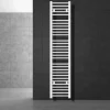 Elektrischer Badheizkörper mit Heizstab 1200W 300x1800 mm Weiß gerade Seitenanschluss & Thermostat  LuxeBath