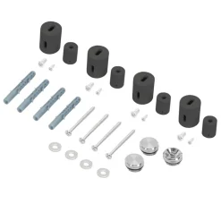 Elektrischer Badheizkörper mit Heizstab 300W 500x800 mm Anthrazit ML-Design