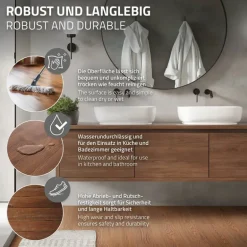 2er Set Deluxe PVC Klebevinylboden für 2,23 m² Roteiche Braun 2 mm dick ML-Design