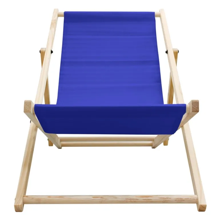 10er Set Liegestuhl klappbar Dunkelblau Holz verstellbare Rückenlehne bis 120 kg Sonnenliege Gartenliege Strandliege