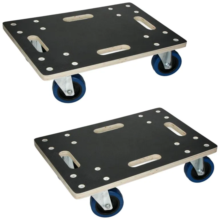 2er Set Rollbrett Möbelroller 35 x 50 cm aus Multiplex Tragkraft 800 kg