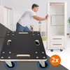 2er Set Rollbrett Möbelroller 40 x 60 cm aus Multiplex Traglast 800 kg