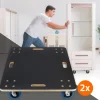 2er Set Rollbrett Möbelroller 60 x 80 cm aus Multiplex Traglast 800 kg