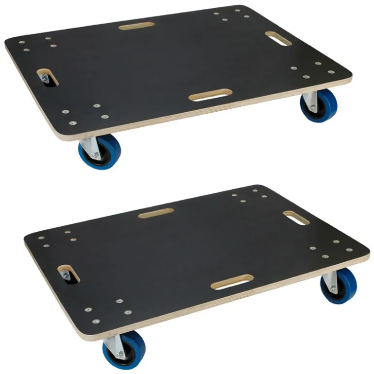 2er Set Rollbrett Möbelroller 60 x 80 cm aus Multiplex Traglast 800 kg