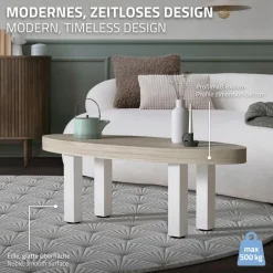 4er Set Tischbeine I-Design 42 cm Weiß glänzend aus pulverbeschichtetem Stahl eckig Profil 8x8 cm Höhenverstellbare Möbelfüße 1-4 cm ML-Design