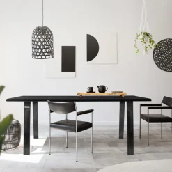 2er Set Tischbeine Loft 75x72 cm Profil 8x2cm aus Stahl U-Form ML-Design