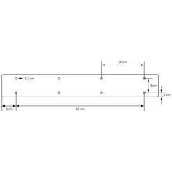 2er Set Tischkufen Loft 90x72 cm Profil 8x2 cm Stahl U-Form ML-Design