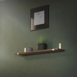 2er Set Wandkonsole Regalhalterung 2x 200 x 140 mm Grau Stahl ML-Design