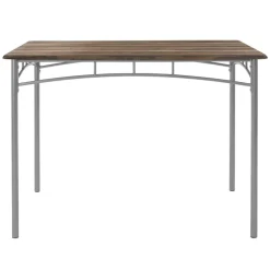 Essgruppe für 4 Personen 5-teilig mit Esstisch und 4 Stühlen Braun aus Holz ML-Design