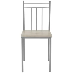 Essgruppe für 4 Personen 5-teilig mit Esstisch und 4 Stühlen Eiche hell aus Holz ML-Design