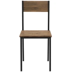 Esszimmergruppe mit Bank 4-Teilig mit Esstisch und Stühlen Eiche Rustikal Stahlgestell ML-Design