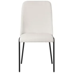 Esszimmerstühle 2er Set Beige mit Rückenlehne, Polsterstühle für Esszimmer & Küche ML-Design