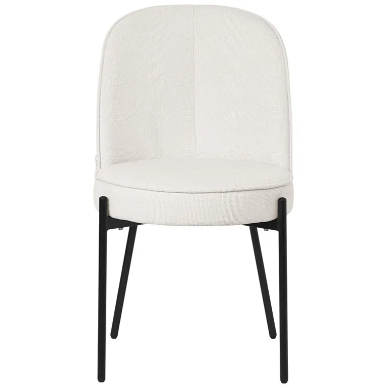 Esszimmerstühle 2er Set Beige mit Rückenlehne, Polsterstühle für Esszimmer & Küche ML-Design