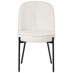 Esszimmerstühle 4er Set Beige mit Rückenlehne, Polsterstühle für Esszimmer & Küche ML-Design