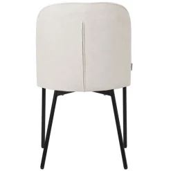 Esszimmerstühle 4er Set Beige mit Rückenlehne, Polsterstühle für Esszimmer & Küche ML-Design