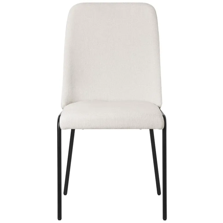 Esszimmerstühle 4er Set Beige mit Rückenlehne, Polsterstühle für Esszimmer & Küche ML-Design